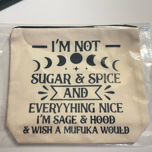I’m Not Sugar & Spice Cosmetic Bag - NEW - Picture 2 of 2
